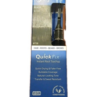 QuickFix Root Touch-Up Black Rosemary Aloe Quick-Drying Flake-Free