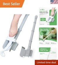 Travel-Friendly Sock Ox Aid for Seniors, Built-In Shoe Horn, USA-Made Quality