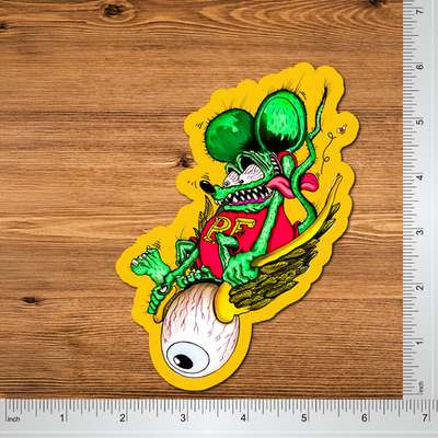 Rat Fink Flying Eyeball Stickers 6” Hot Rod Kustom Kulture Vinyl