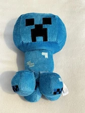 Minecraft Blue Charged Creeper Plush 8” Mojang Jinx 2020 Stuffed Toy