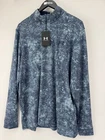 Mens Under Armour Playoff Printed 1/4 Zip Size Large Navy Lightweight/35291