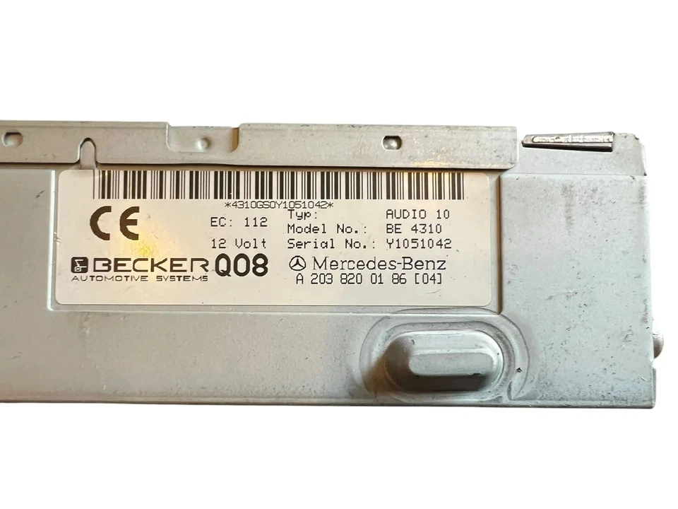 Autoradio Audio 10 Radio Kassette Audio A2038200186 Mercedes C Klasse W203 - Bild 3 von 3