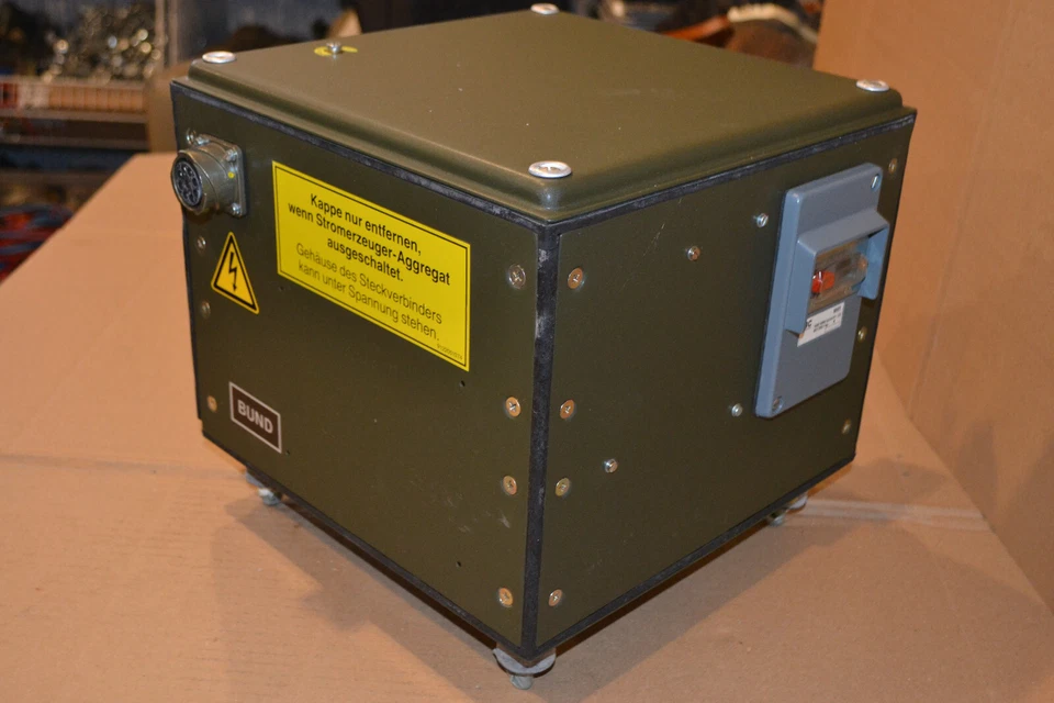 BW Schaltkasten für SEA Bosch Eisemann 5 kVA 2-Takt Stromerzeuger Bundeswehr - Bild 4 von 4