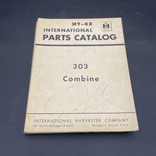 International Harvester Parts Catalog Manual Guidebook 303 Combine HT-42
