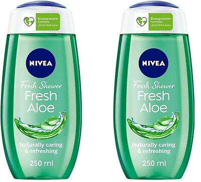 NIVEA Care Fresh Aloe Shower Gel Alo Vera & Fresh Scent  2 X 250ml