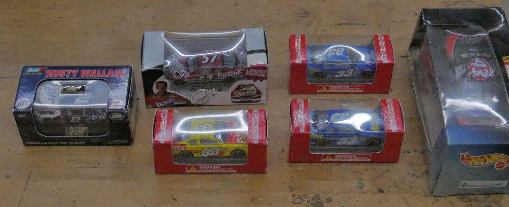 LOT 6 NASCAR COLLECTIBLE CARS RED LOBSTER;BAYER;MILLER LITE; EXCEDRIN; ALEVE ...