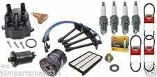 92-93 for Toyota Camry Tune-Up Kit Cap+Rotor+Spark Plugs+Air+Oil+Fuel + Belt