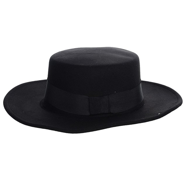 flat top flat brim cowboy hat