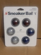 SNEAKER BALLS FRESH & CLEAN SCENT DEODORIZE SHOES, GYM BAGS & LOCKERS 6-PACK