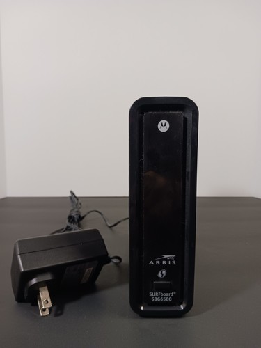 Wi fi router and modem ARRIS Surfboard SBG6580-2 300 Mbps 4 Port Cable - Picture 5 of 11