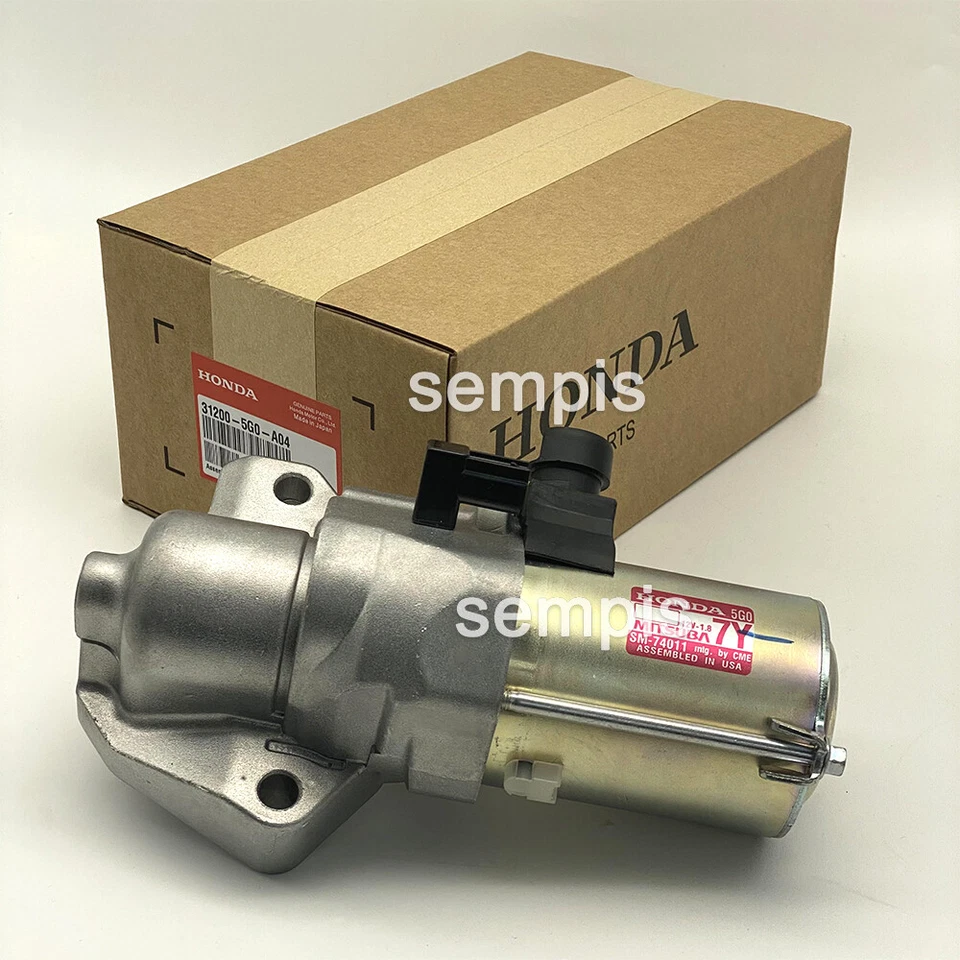 Motor de arranque 31200-5G0-A04 para Honda Accord Acura RLX 2013-2017 transmisión automática OEM Foto 2 de 3