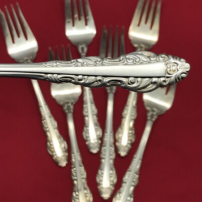 Pc Silverplated Salad Forks 3/4