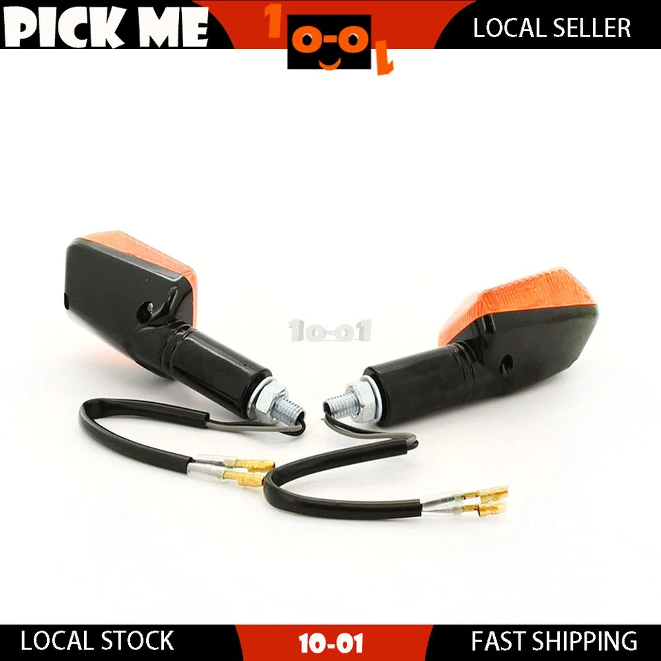 Pair Turn Signal Lights Indicators LONG STEM Fit SUZUKI Katana GSX750F 1998-2005 — 第 3/3 张图片