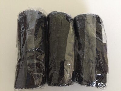 Lot of 3: Halloween ~ Wreath Deco Mesh Ribbon ~  Black