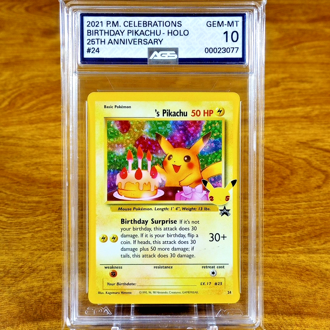 Pokemon Celebrations Black Star Promo Birthday Pikachu 24