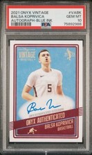 2021 Onyx Vintage AUTOGRAPH Blue Ink /50 BALSA KOPRIVICA Seminoles FSU PSA 10