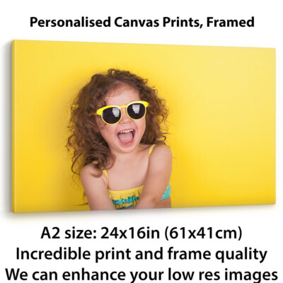 Personalisierter A2 Leinwanddruck - individuelles Foto Bild auf Luxusrahmen Großdruck