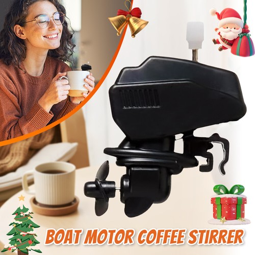 Boat Motor Coffee Cup Mixer Fishing Boating Lover Gag Fathers Day Gift - Picture 2 of 10