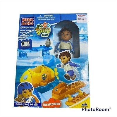 Mega Bloks Go Diego Go Baby Penguin Building Blocks Set NEW Vintage