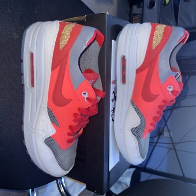 Size 8.5 - Nike Air Max 1 x CLOT Kiss Of Death - Solar Red 2021