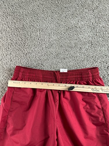VINTAGE Oklahoma Sooners Nike Track Pants Mens Large Red White Lined Warm Up - Picture 6 of 12