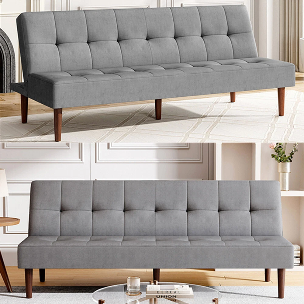 Convertible Modern Sofa Bed 3 Seater Click Clack Recliner Settee Occasional Beds