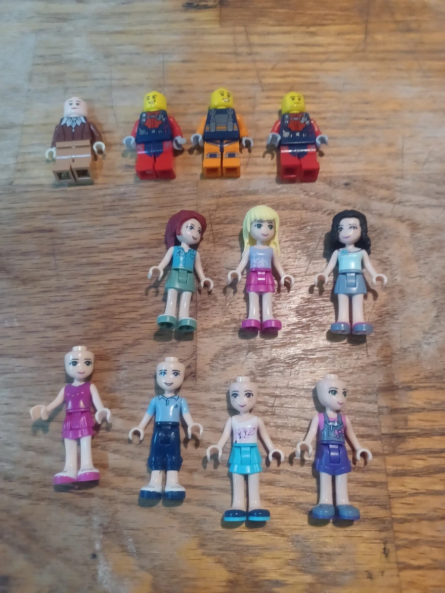 Lot of 11 Lego Friends Mini Figures Girls Boys People Building