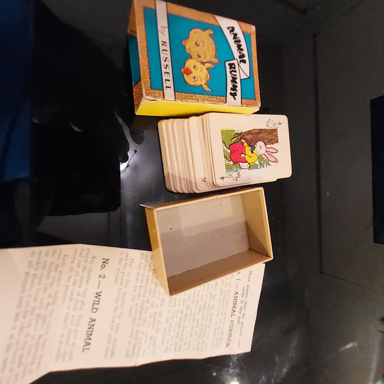 Vintage Animal Rummy by Russell Big Little Card Game eBay