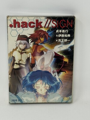 Dot .hack SIGN 3-Disc DVD Set With Slip Cover Anime NTSC