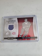 2006-07 GUY LAFLEUR  SP GAME USED  LEGENDARY FABRICS CARD . MONTREAL. 031/100.