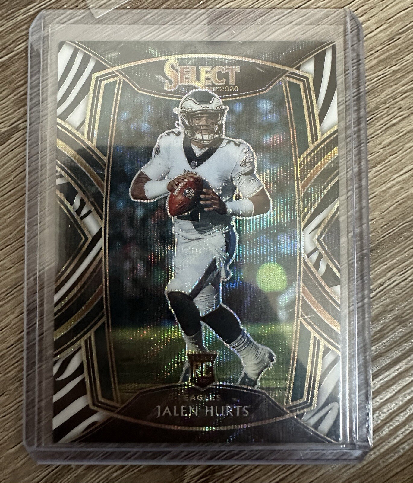 2020 Panini Select Jalen Hurts Club Level Zebra RC - SB MVP #250 Hobby only