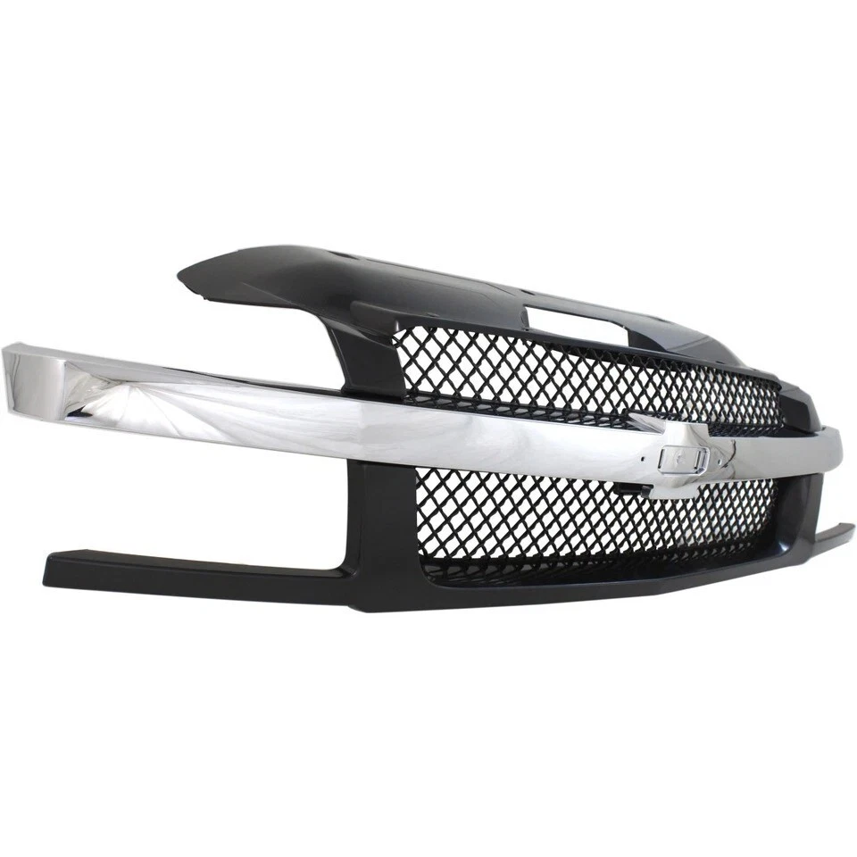 NEW FRONT GRILLE ASSEMBLY BLACK PLASTIC FOR 2002-2006 CHEVROLET AVALANCHE 1500 - Изображение 3 из 4