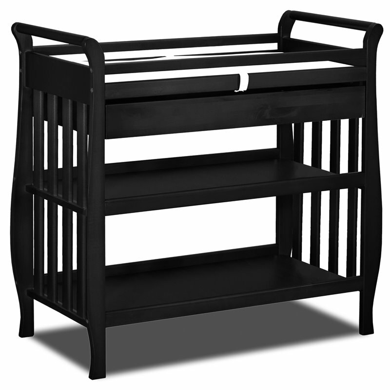 open shelf changing table