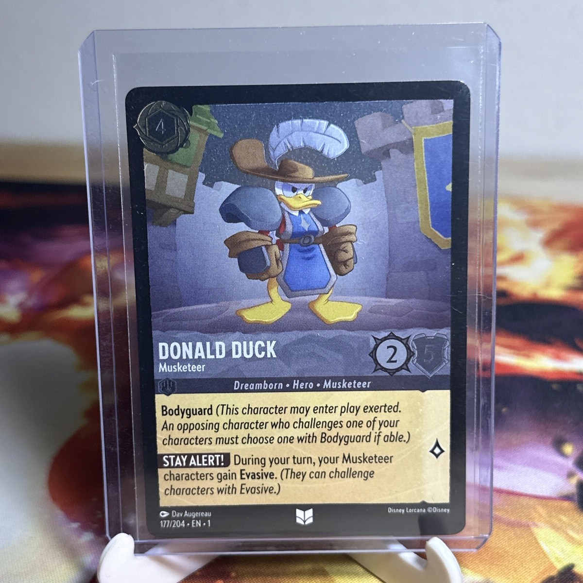 ロルカナ Donald Duck - Musketeer FOIL【psa10】 FOIL Disney Lorcana - Donald Duck Musketeer - Uncommon HOLO
