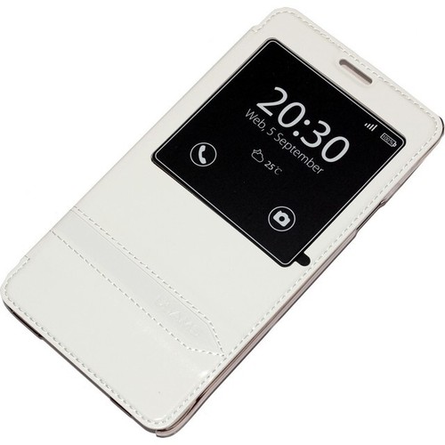 USAMS CUSTODIA ORIGINALE FLIP CASE MERRY SERIES SAMSUNG GALAXY NOTE 4 N910 WHITE - Foto 2 di 6