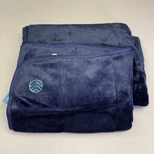 THERA Weighted Blanket Sz 42" x 66", Calming Navy BL613K