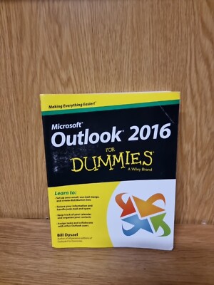 Outlook 2016 For Dummies (Outlook for Dummies) by Dyszel, Bill Book (7f)