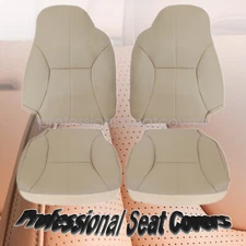 For 1998-2002 Dodge Ram 1500 2500 3500 Driver + Passenger Leather Seat Cover Tan