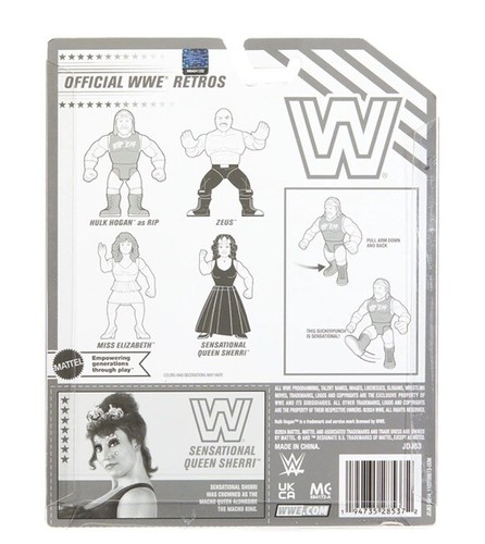 Mattel Creations WWE RETRO Collection 4 Pack New Hulk Zues Miss Elizabeth Sherri - Picture 8 of 9