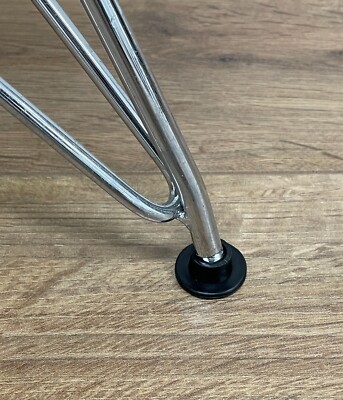 1 Stuhl Gleiter Ersatz Eames Eiffelstil schwarz Kunststoff Möbel Füße Fuß