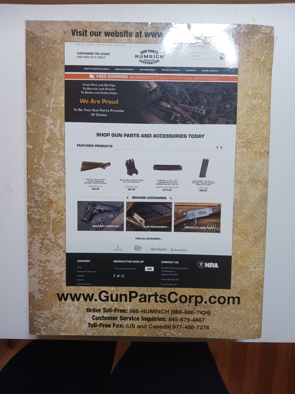 Numrich Arms Gun Parts Catalog eBay
