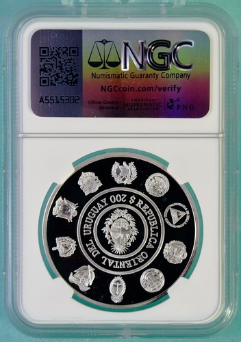 1994 Uruguay S200P Pampas Dear NGC PF 69 UC Top grade! - Picture 12 of 12