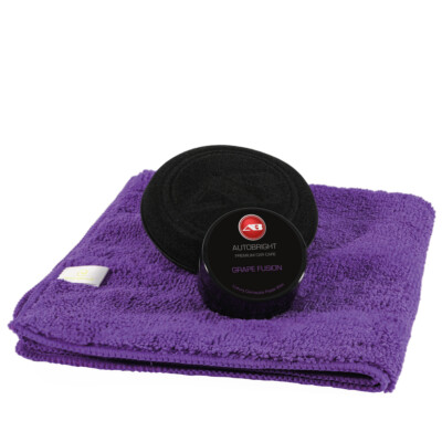 Auto Wachspaste Grape Fusion Wetlook Glanz ideal für alle Farben Mikrofaser Set 