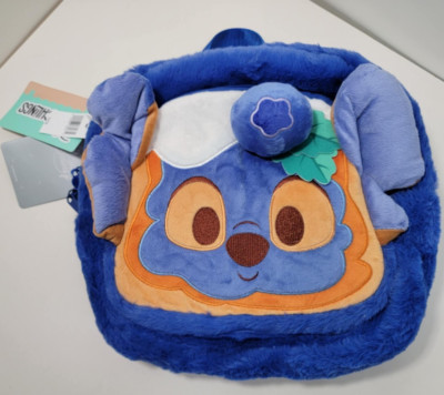 NEW Walt Disney Parks Munchlings Stitch as a Blueberry Loaf Mini Backpack