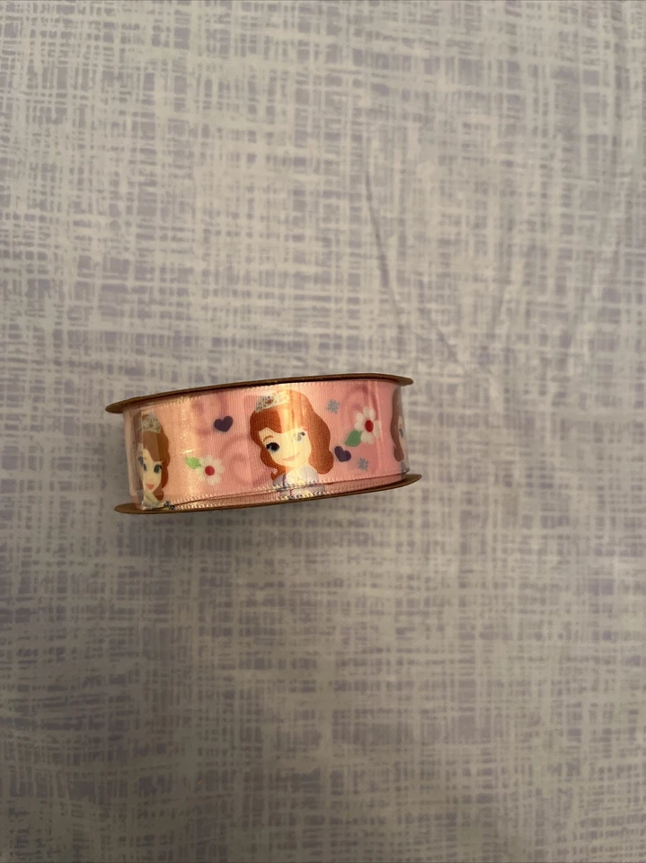 DISNEY ARTS & CRAFTS 7/8" X 9 FT SOFIA THE FIRST DECORATIVE RIBBON - Image 2 of 4