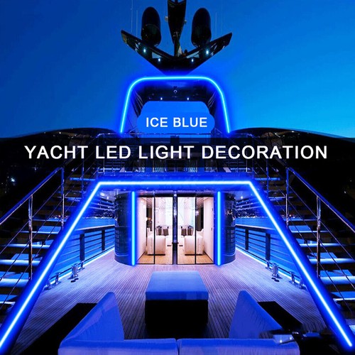 16.4ft Ice Blue 2835 Super Bright Waterproof LED Strip Light DC12V 5A W/5M Tape - Picture 6 of 11
