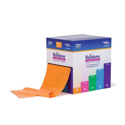 Norco NC95402-50 North Coast Medical Rainbow Latex-Free Exercise Band, 50 Yard
