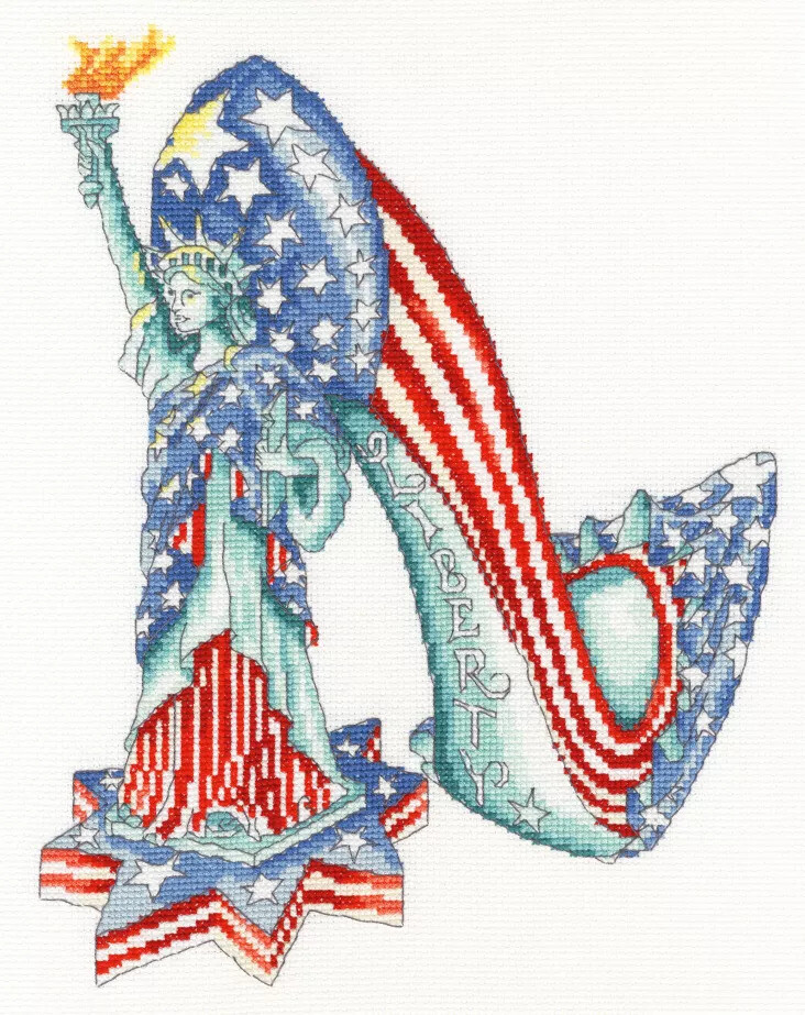 Liberty - (Sally King Shoes) Cross Stitch Kit by Bothy Threads