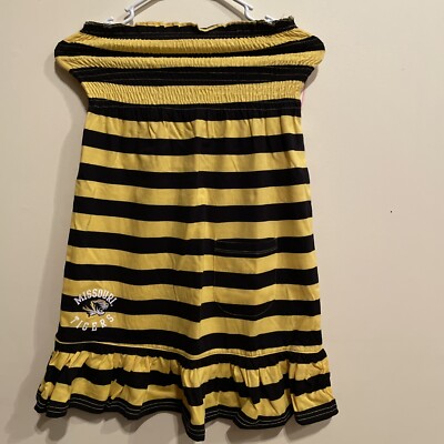 missouri tigers strapless dress
