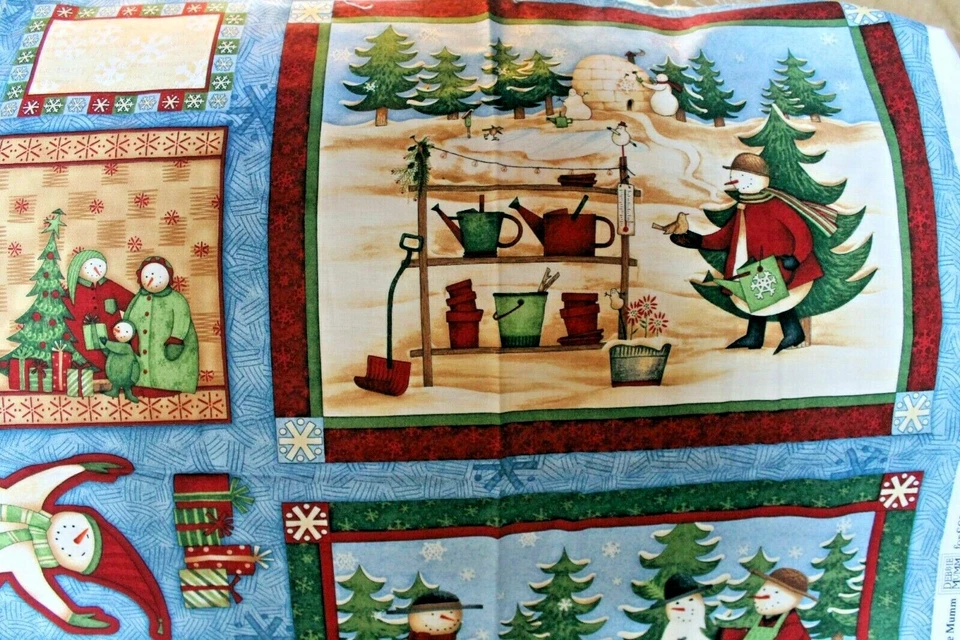 Panel de tela panel de vacaciones ártico Debbie Mumm para acolchado SSI 100 % algodón Foto 3 de 4